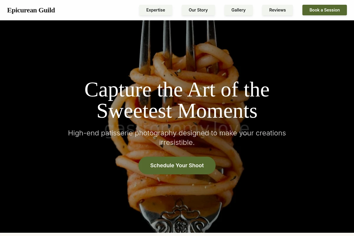 Patisserie Food Photography